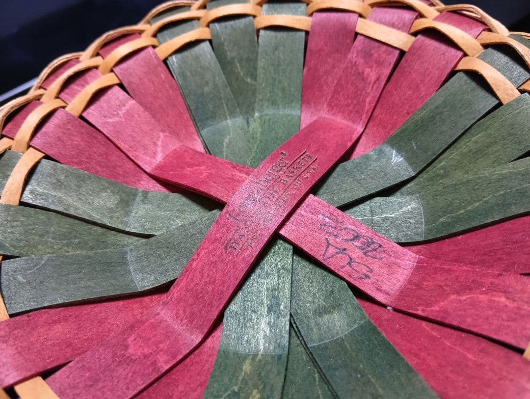 ロンガバーガーバスケット　クリスマスバスケット　アンティーク　かご