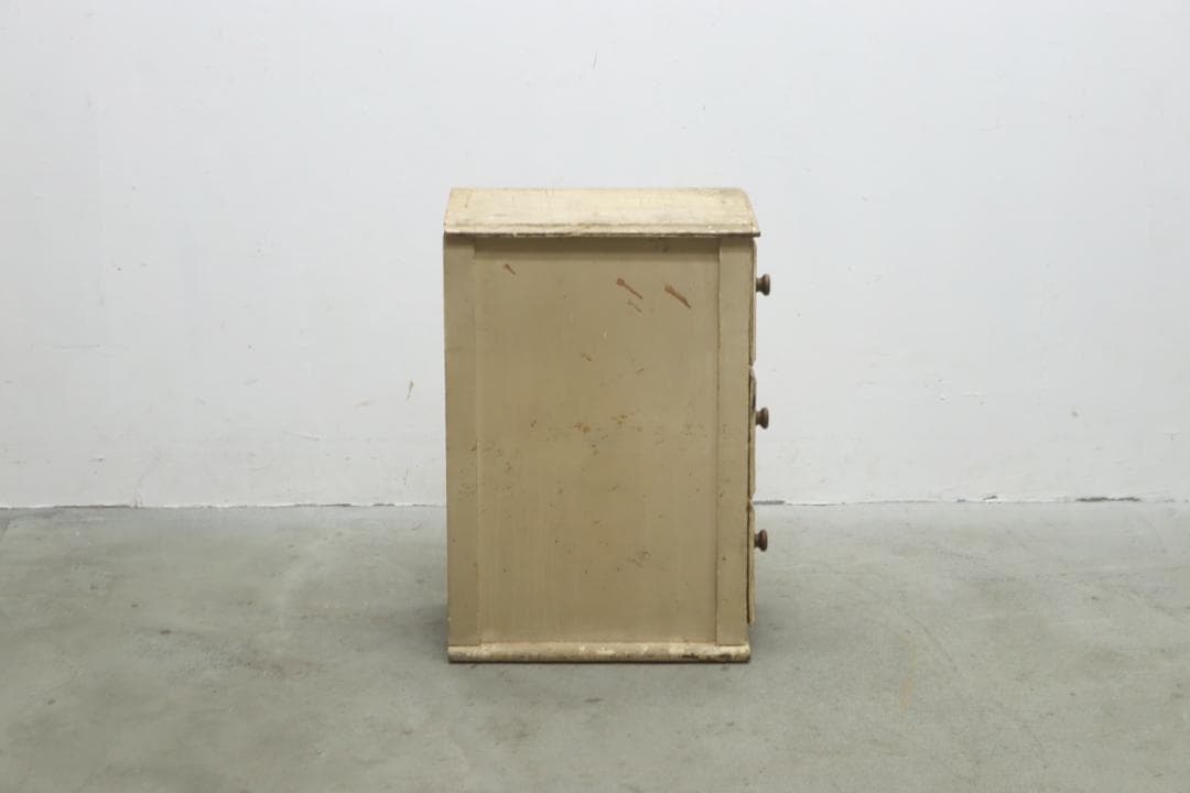 ヴィンテージ パイン材 ペイント ドロワー キャビネット 引き出し 収納 台