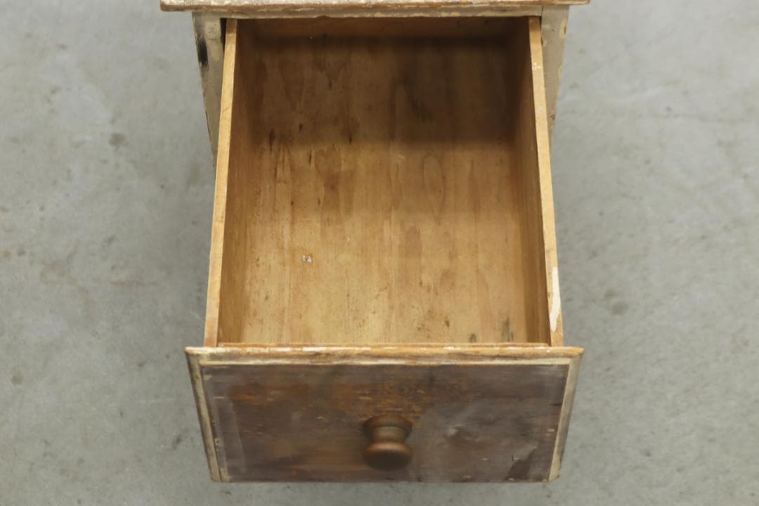 ヴィンテージ パイン材 ペイント ドロワー キャビネット 引き出し 収納 台