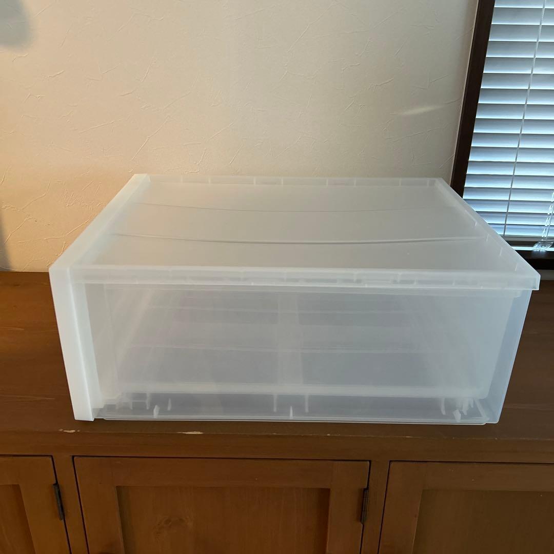 無印良品　6点セットクリアプラスチックストレージボックス