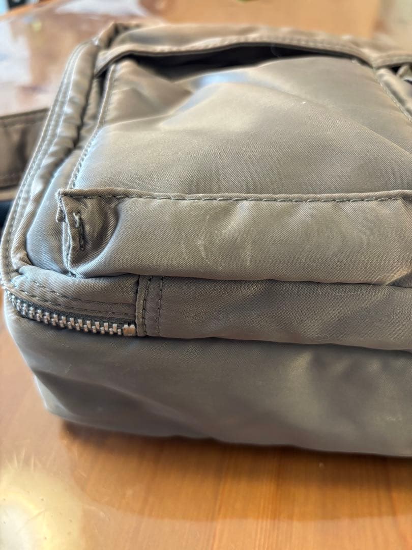 希少 PORTER タンカー ショルダーバッグシルバーグレー 2層式 廃盤品