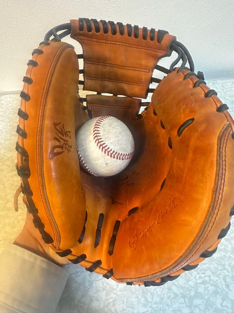 ミズノ キャッチャーミット オレンジ