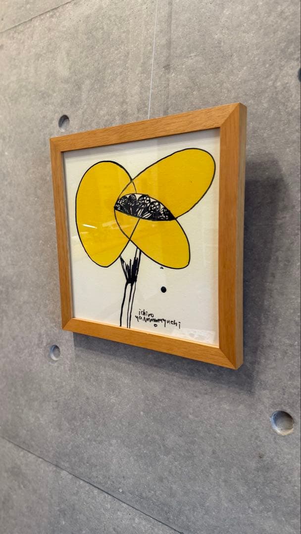 山口一郎さん　花の絵画