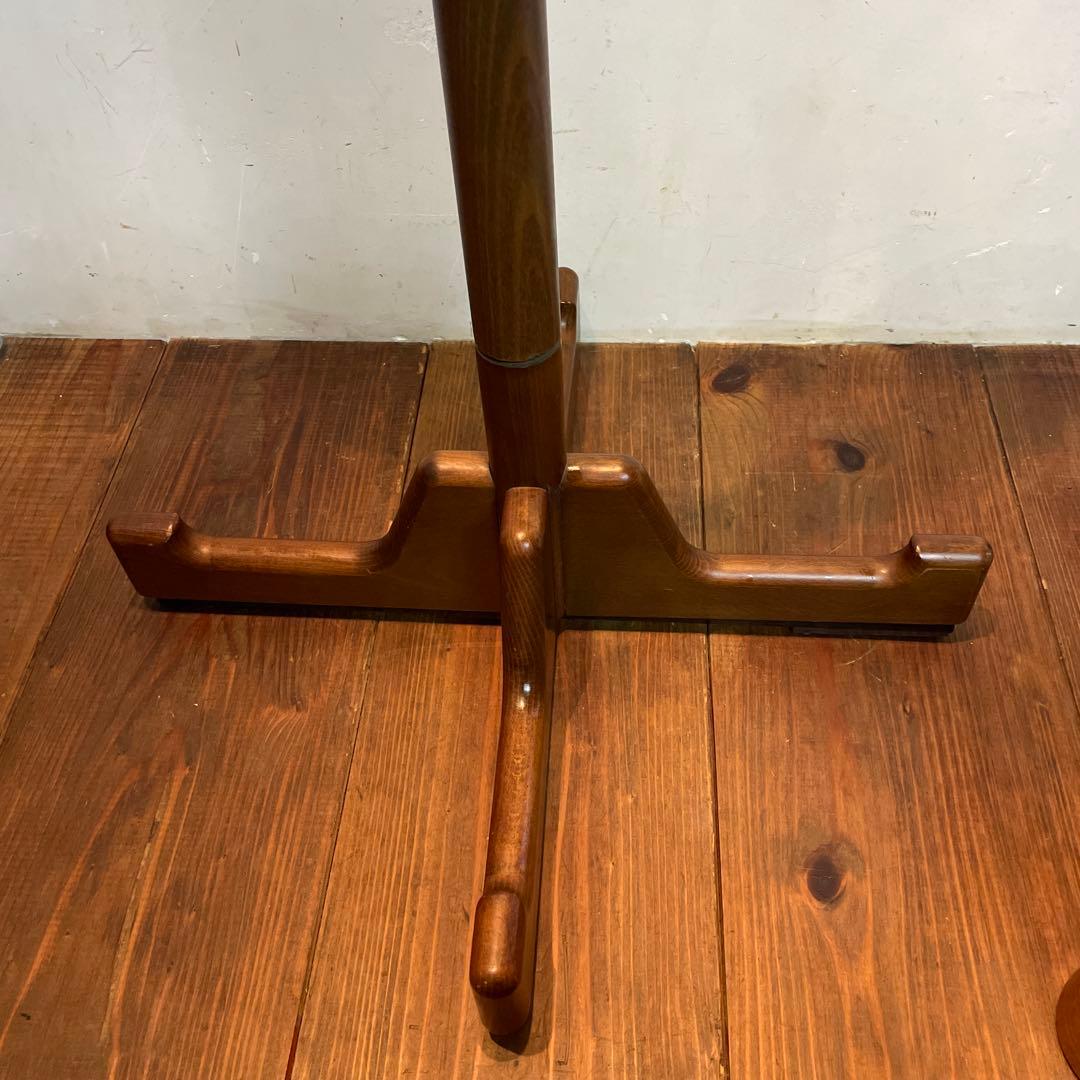 サファイア　木製　カリモク　コートハンガー　ポールハンガー　帽子ラック