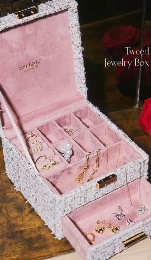 herlipto tweed jewelry box ノベルティ