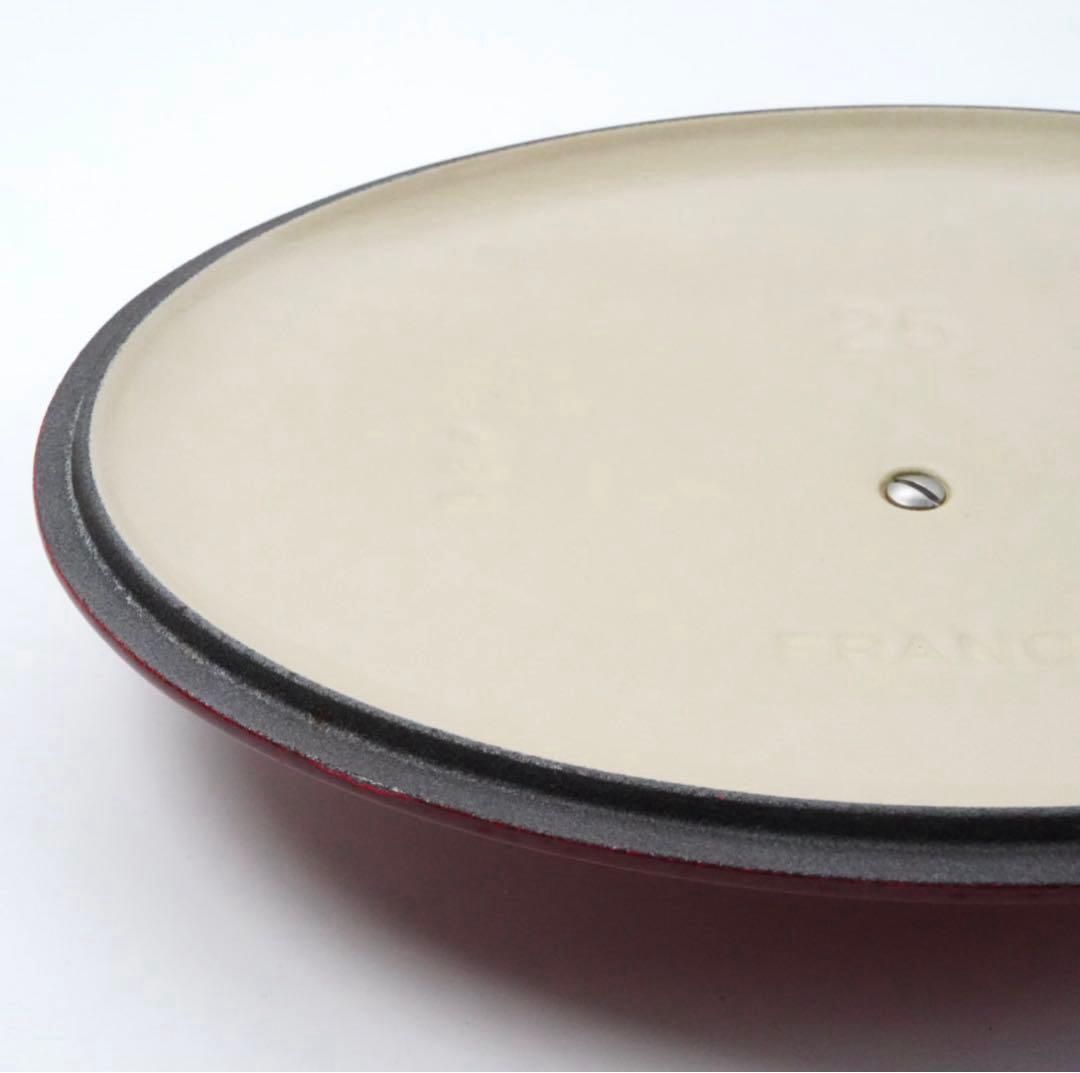 【美品】LE CREUSET　ココット オーバル チェリーレッド　25cm