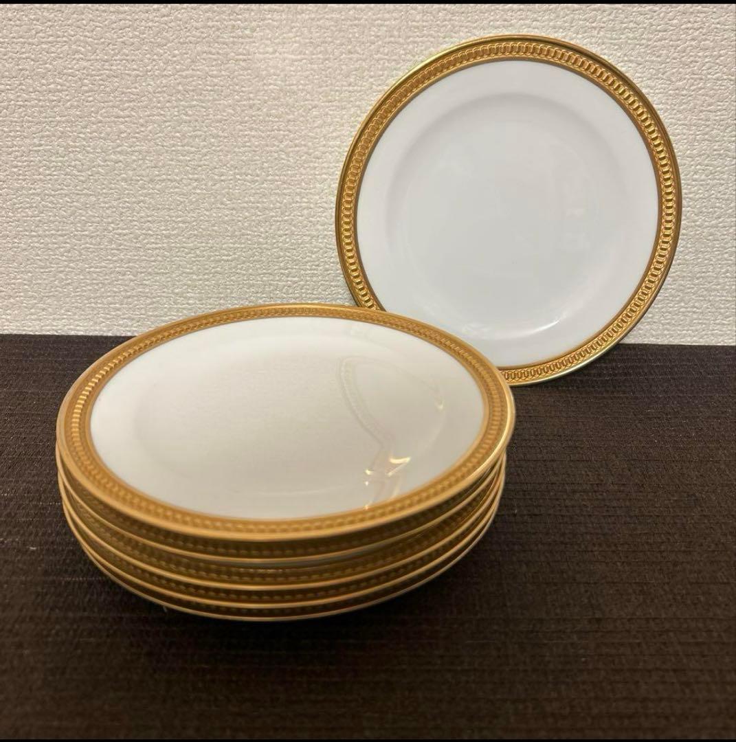 大倉陶園　クラウン　エンボス　デザートプレート　　20cm