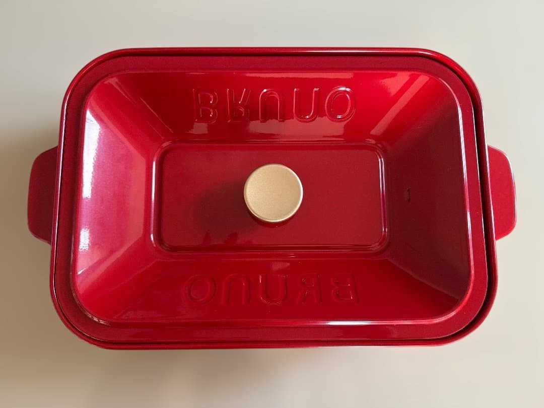 新品☆ブルーノ BRUNO コンパクトホットプレート 赤 パーティー調理