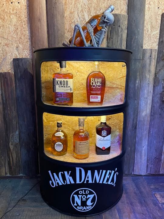 ハーフ2段オープンラック(LED付き)