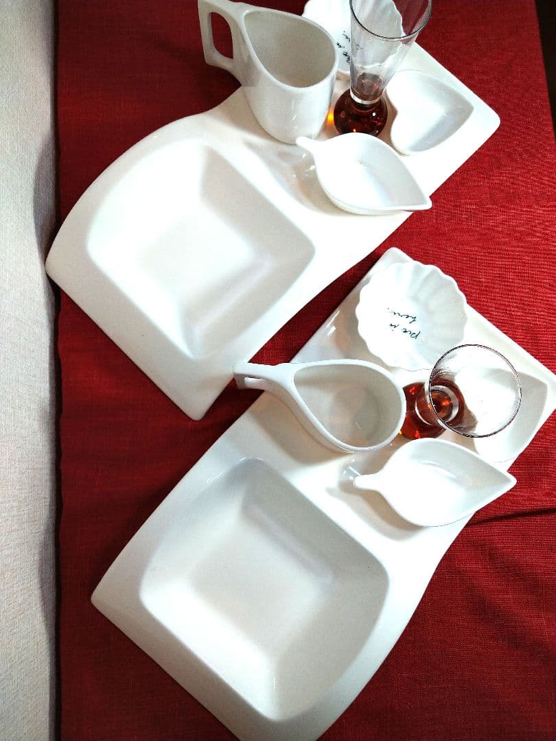 ♥パーティー用に♥デラックス使用オンリーワンウエーブ長皿６種盛2組