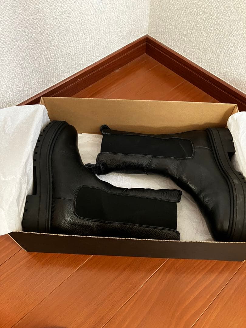 【CARMEN SALAS 】サイドゴアブーツ 39 黒