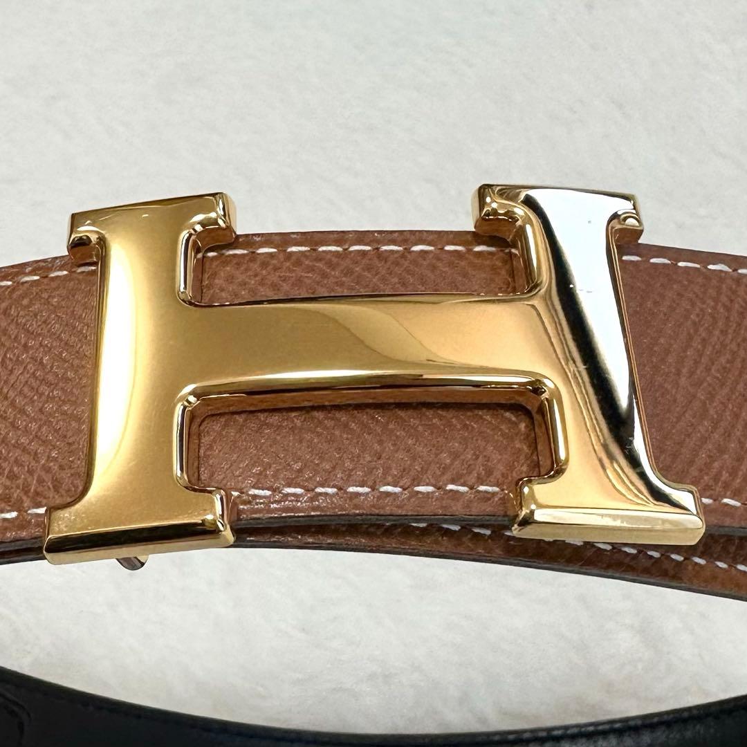 HERMES エルメス コンスタンス ベルト Ｈロゴ レディース ブラウン 65