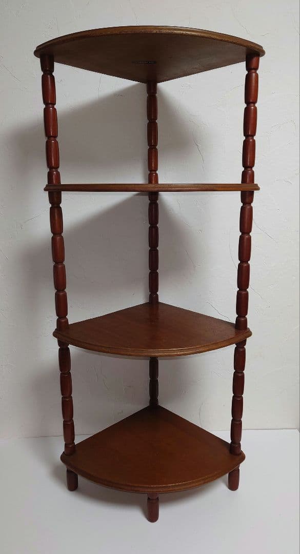 う*ぎ様 木製 マルニ 4段 コーナーラック MARUNI コーナー家具 棚 物