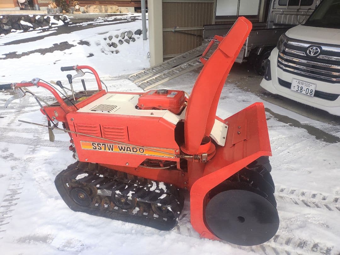 どんでん！投雪テストOK！ワドー　作動品　中古除雪機　岐阜県