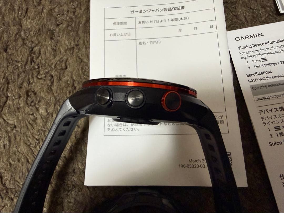 GARMIN Approach S70 47mm GPSスマートウォッチ