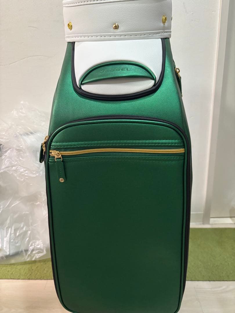 VESSEL ゴルフバッグ グリーン/ホワイト