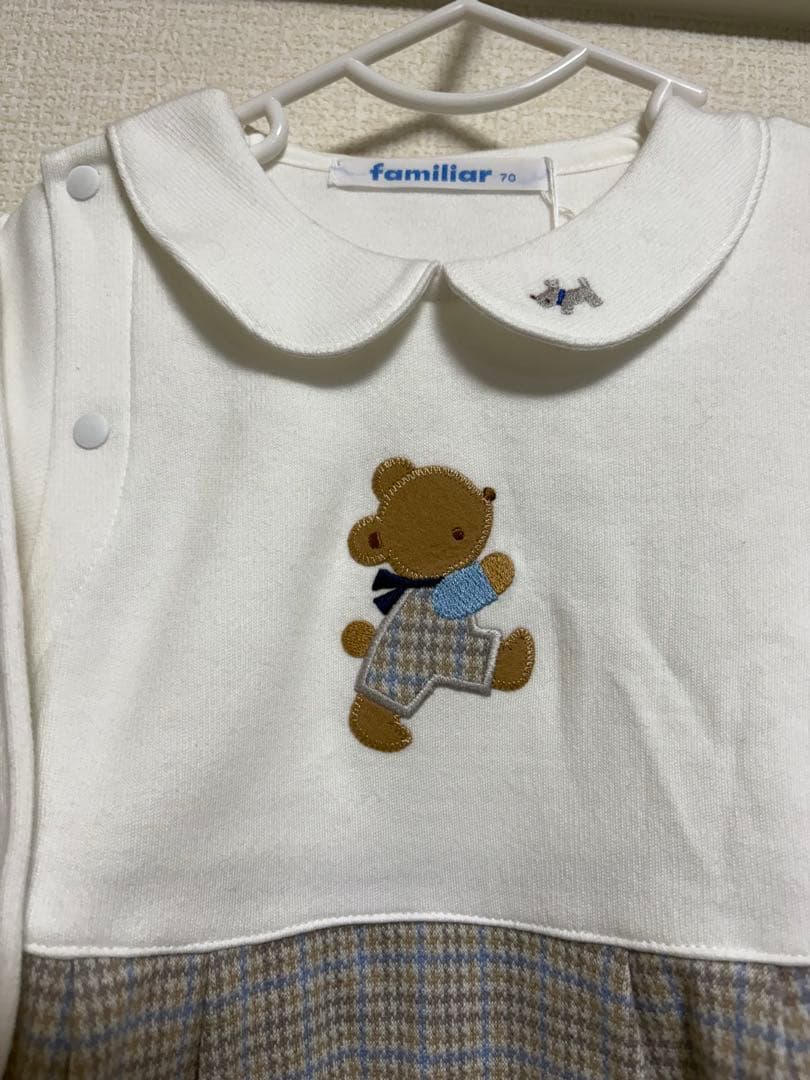 新品　ファミリア　ロンパース　70