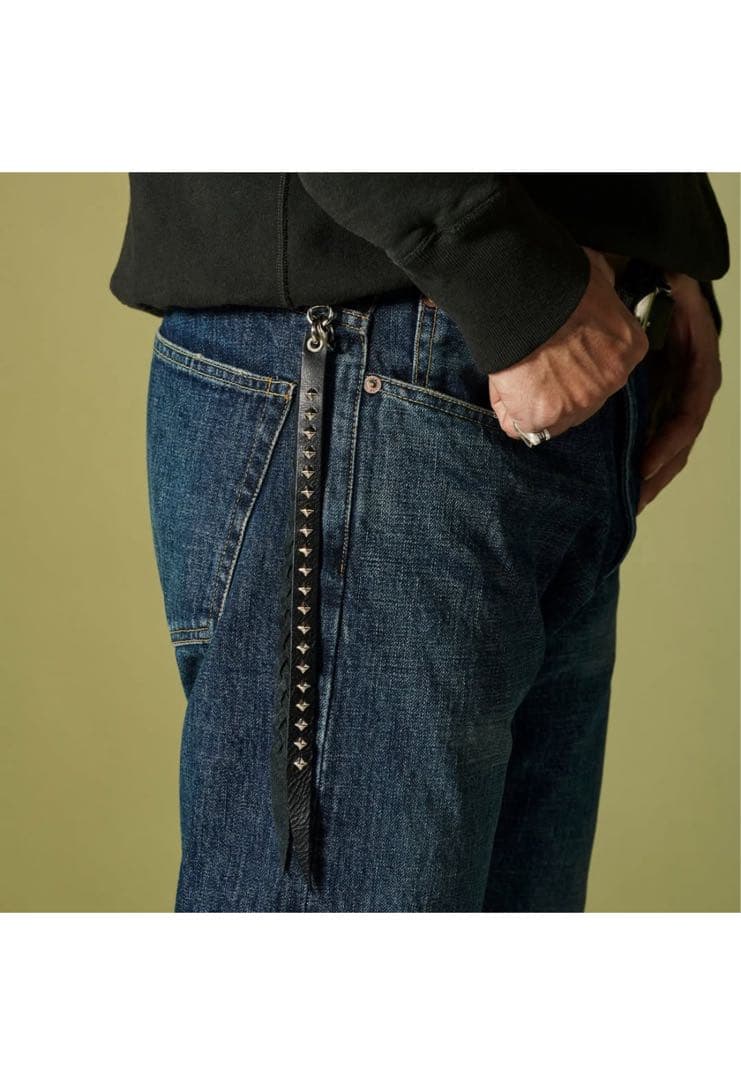 小物 STUDS & KNITTING LEATHER KEY RING 24AW