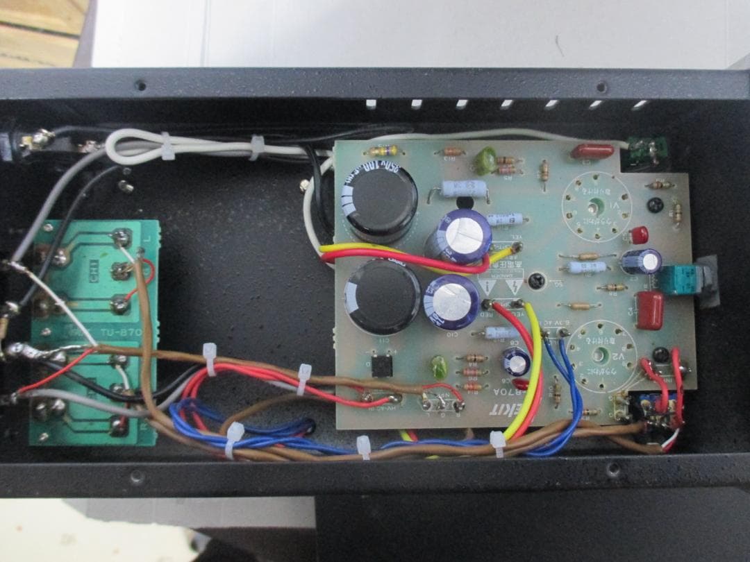 真空管アンプ 本体 真空管2本搭載 黒