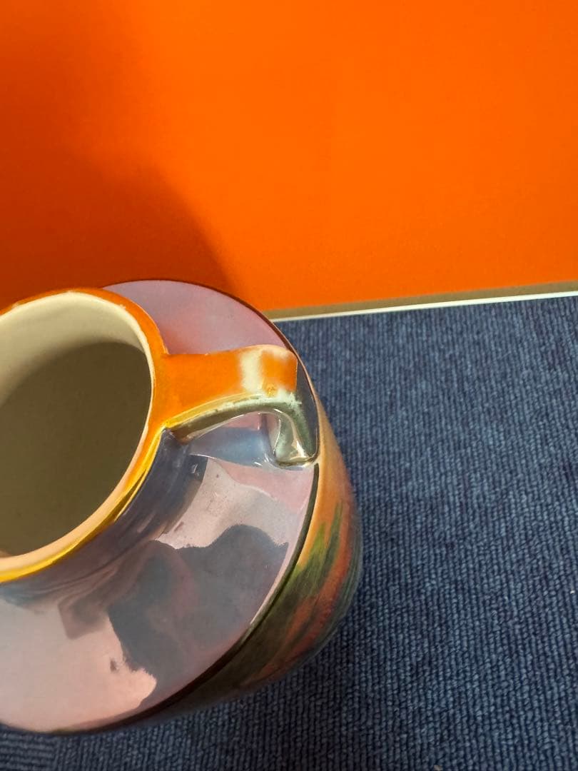 1843  オールドノリタケ　双耳風景図　花瓶   2客　時代物