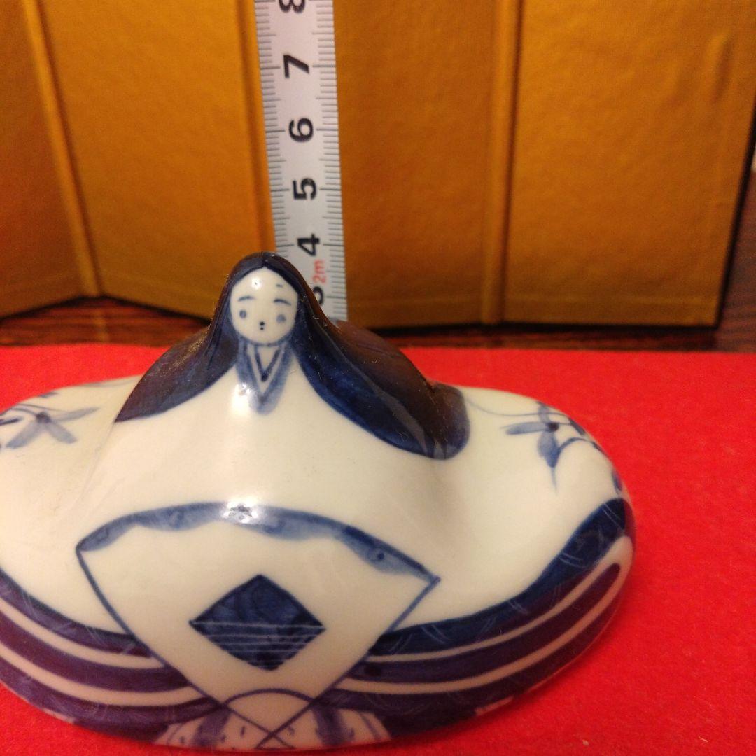 砥部雛　よし窯　雛人形　藍染の雛人形