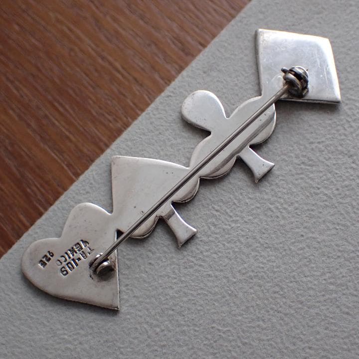 ヴィンテージ メキシコ製 シルバー925 4種のトランプのマーク ブローチ