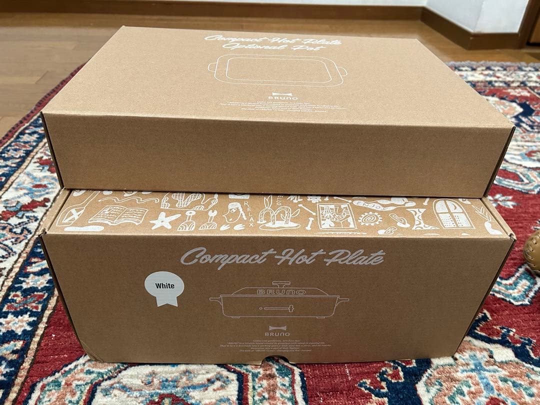 ⭐︎新品未使用⭐︎BRUNO コンパクトホットプレート とセラミックコート鍋のセット