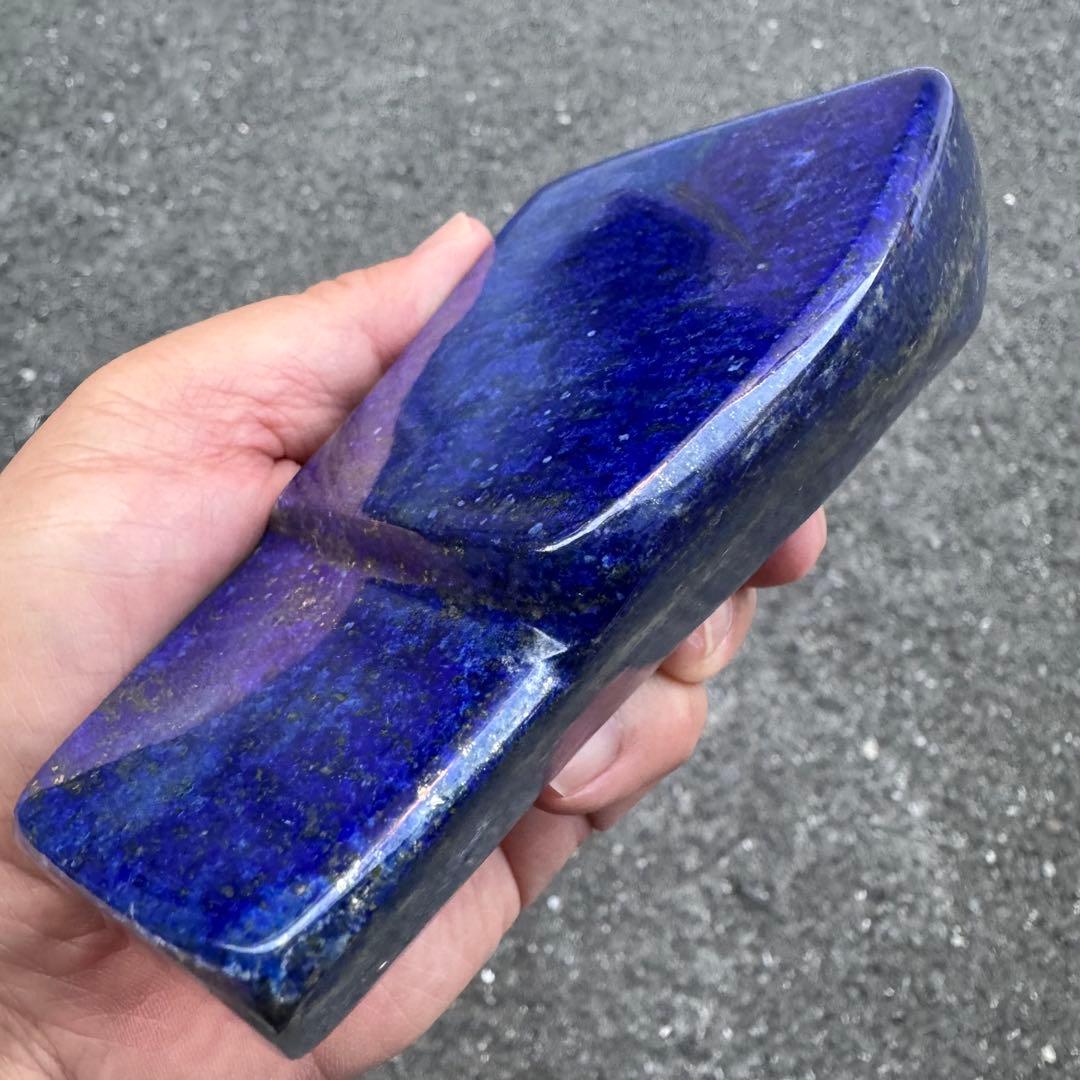 ☆ラピスラズリ☆5A☆引寄せ☆約720g☆アフガニスタン産☆天然無着色☆磨き原石