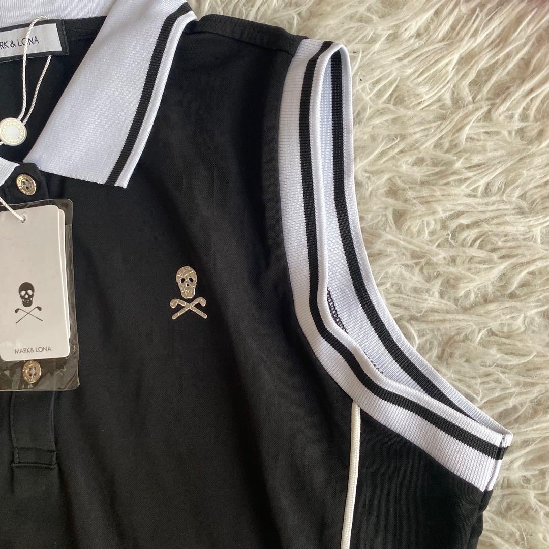 マークアンドロナワンピース　ブラック　ホワイト　ロゴ