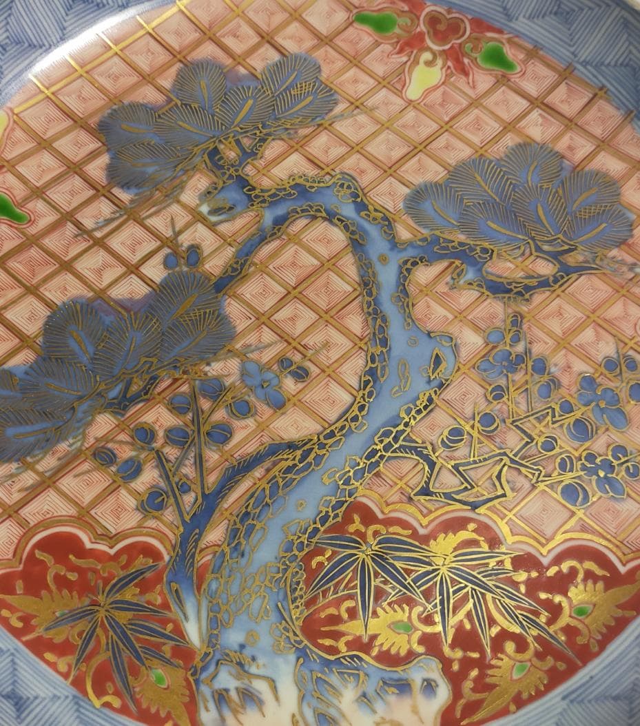 国宝級古代伊万里飾皿松竹梅図