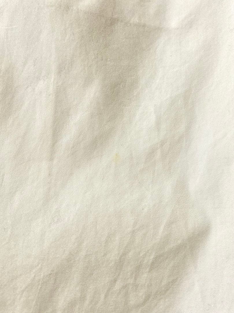 yohji yamamoto ホワイトボタン付きスタンドカラーシャツ