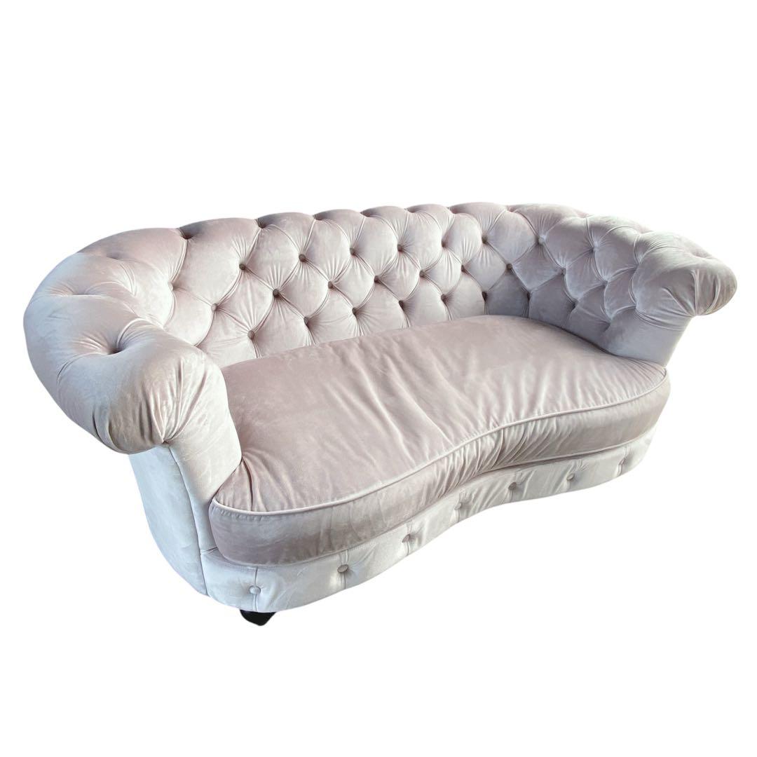 kino Classic Feve 2Pソファ ペールピンク 極美品