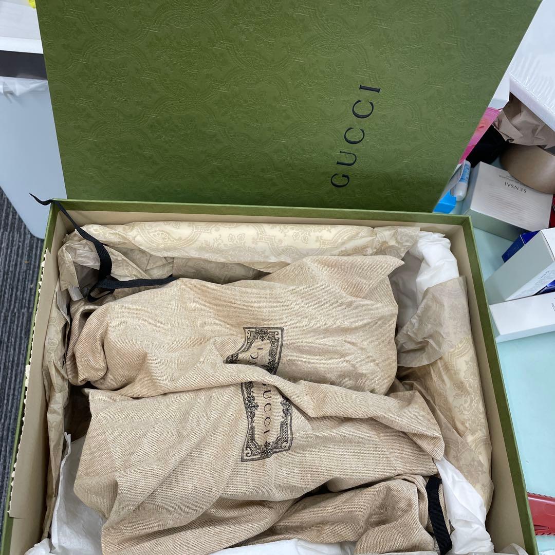 GUCCI GGパターン サボサンダル 37cm 正品 未使用　付属品在中