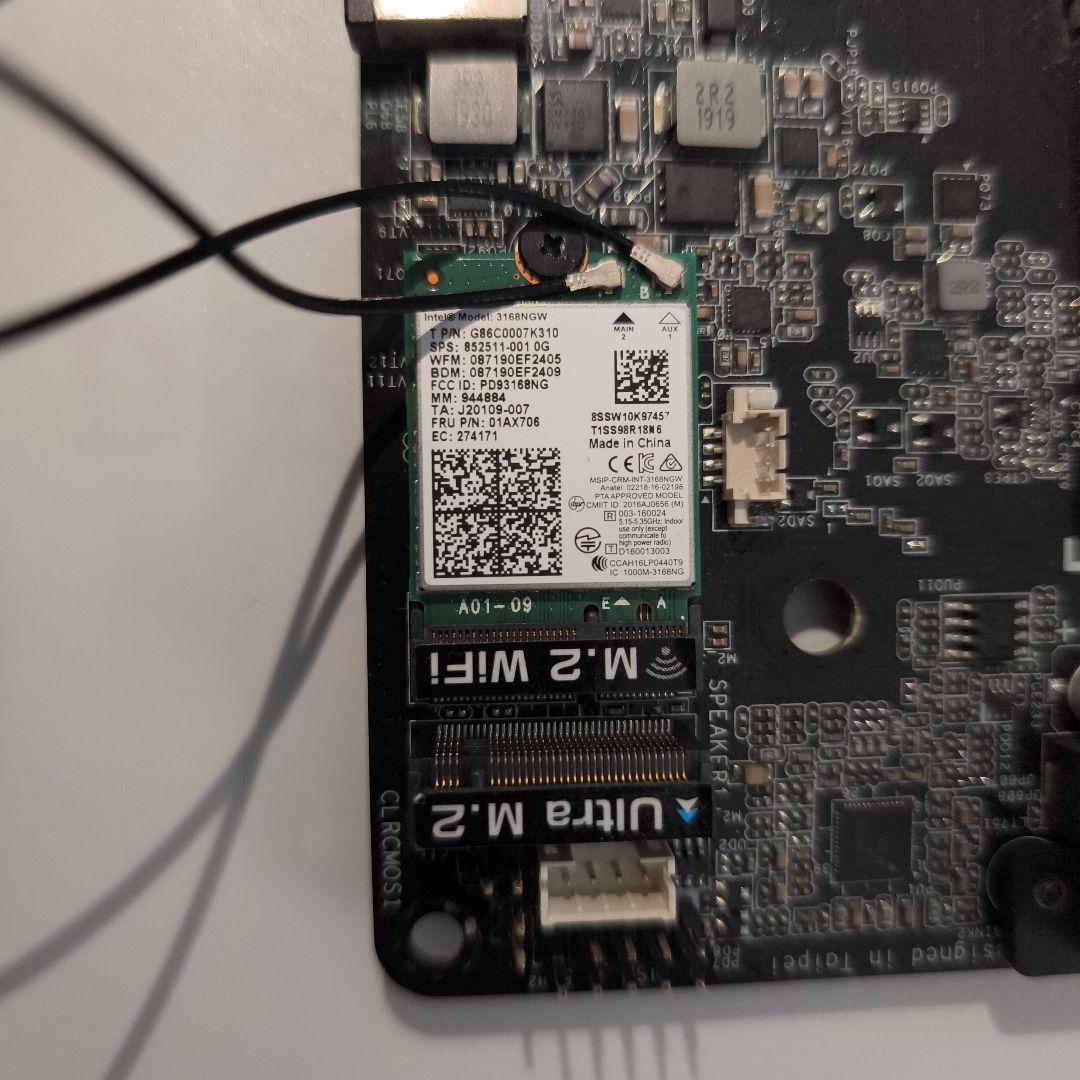 【ジャンク扱い】desk mini A300 マザーボードその他付属品のみ