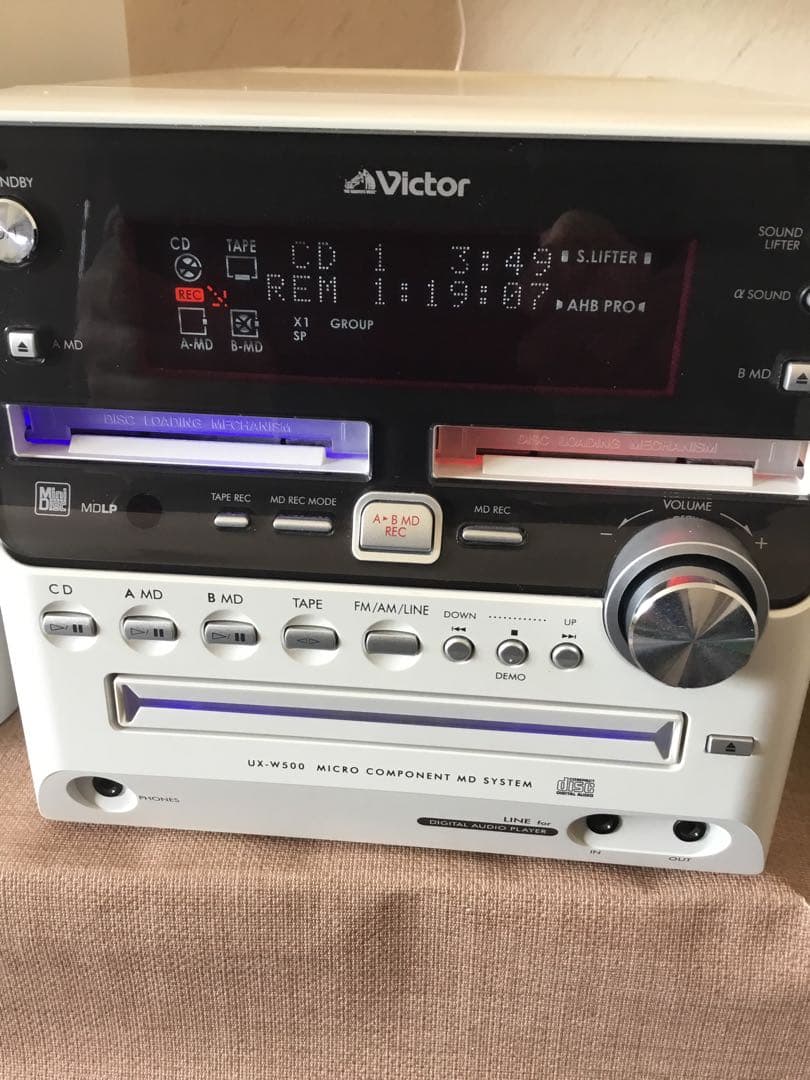 Victor CD・MD・カセットデッキ リモコン付き