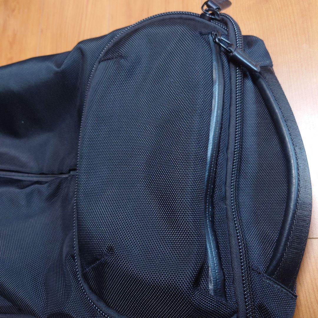 【美品】ace製　ブラックナイロンビジネスリュック