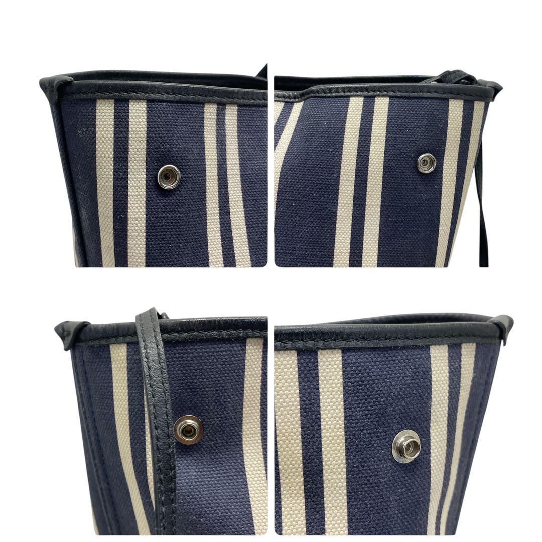 バレンシアガ トートバッグ ネイビーカバス キャンバス A4 ネイビー大容量