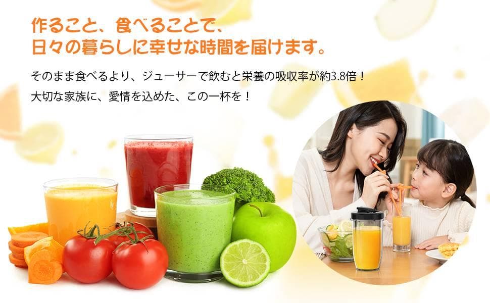 450Wハイパワー 一台多役ジューサー ミキサー ６枚刃