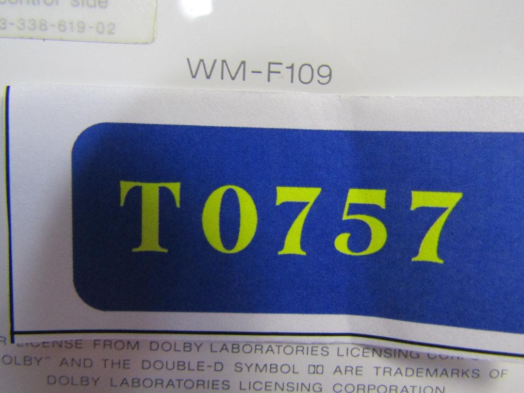 T0757 SONY　WM-F109　ソニー　カセットウォークマン