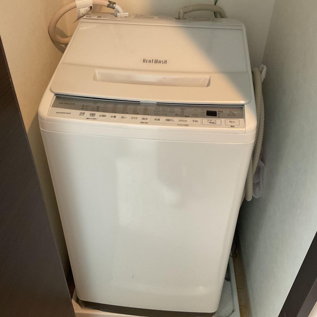 日立　全自動洗濯機　BEAT WASH BW-V70F(W)
