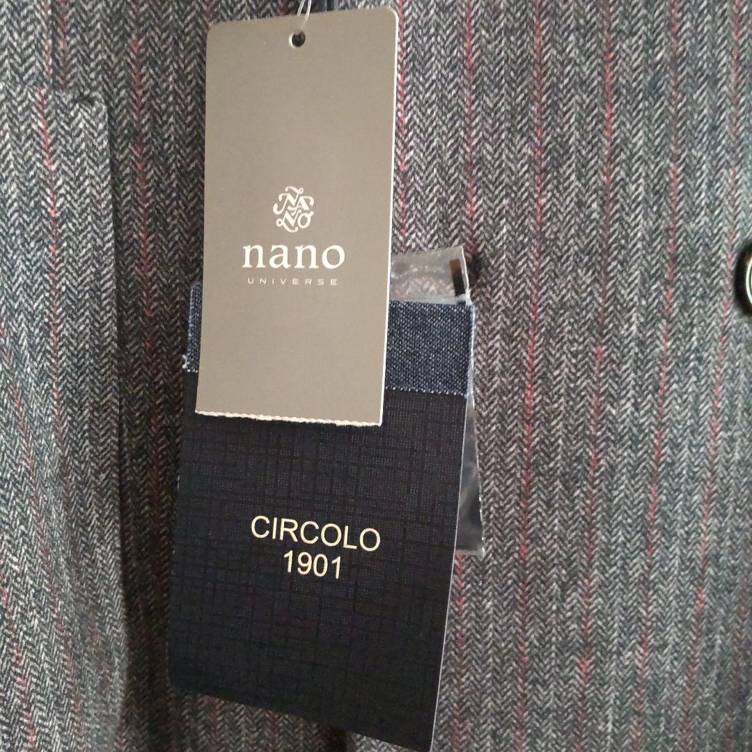 チルコロ テーラードジャケット ダブルボタン コットン ツイード ストレッチ素材