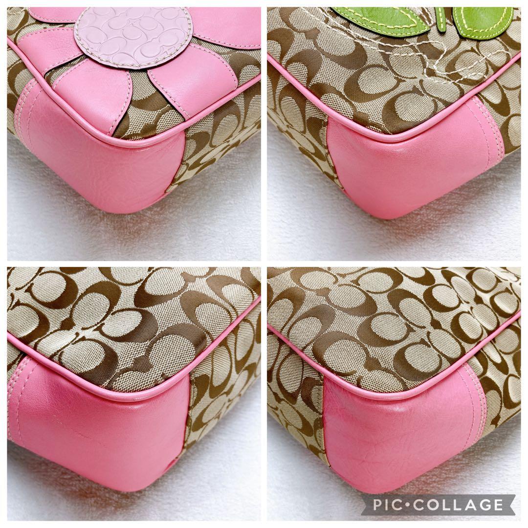 バッグ Coach Flower Patchwork Tote Bag pink y2k
