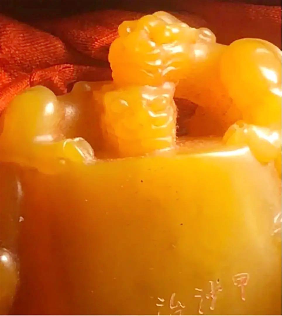 【田黄♦沙孟海 刻印 】中国近現代 篆刻家 書家 寿山石 中国