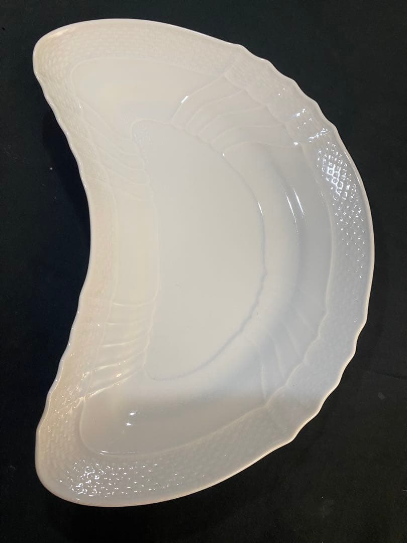 【美品】リチャードジノリ　ベッキオホワイト　クレセントディッシュ×4