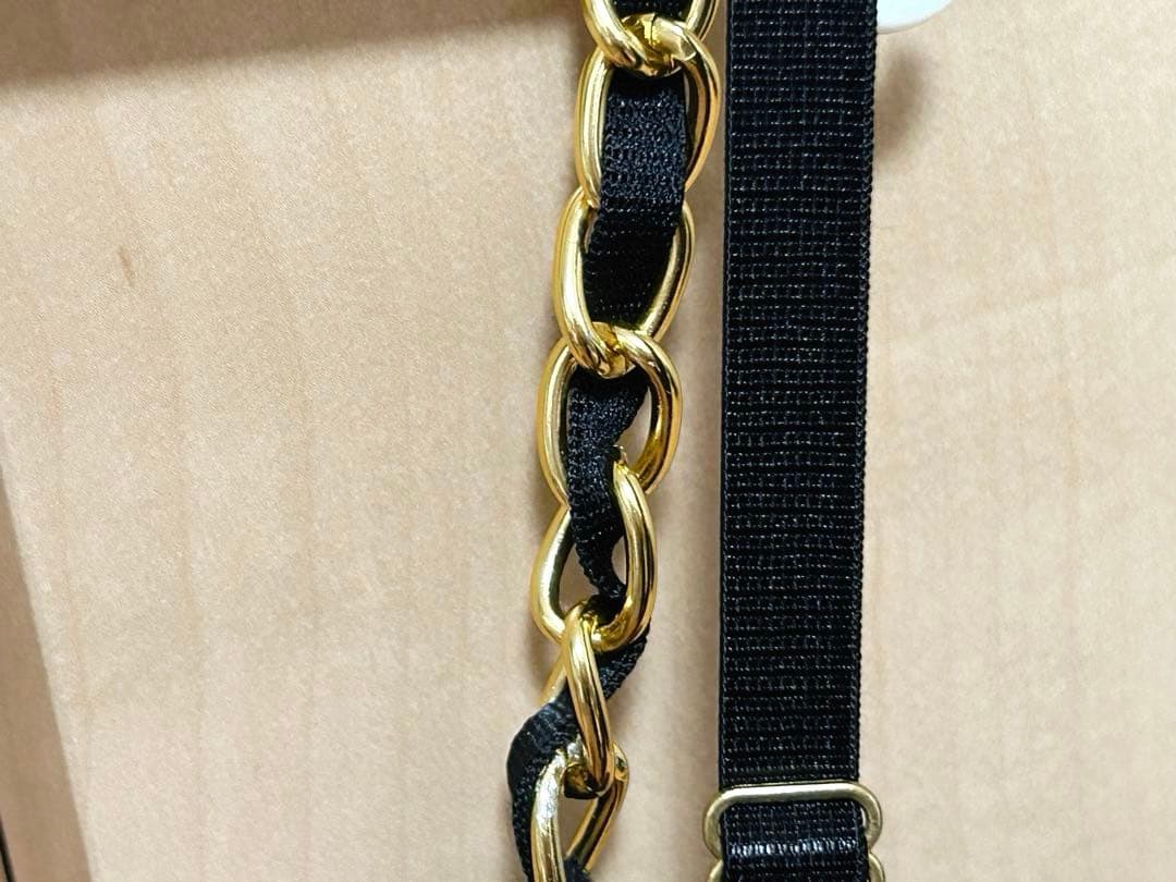 GOLDS♡肩紐チェーン♡ビジュー付き段々フリルレース♡キャミトップス♡ピンクM