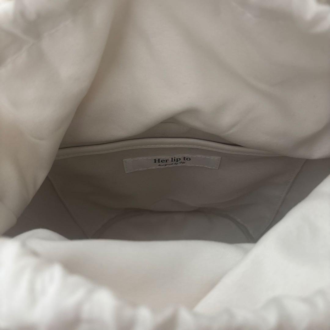 Herlipto Palma Mini Tote Bags white ホワイト