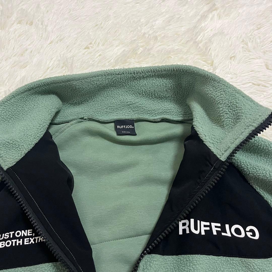 RUFFLOG フリースジャケット　グリーン　XXLゴルフウェア　ラフロッグ