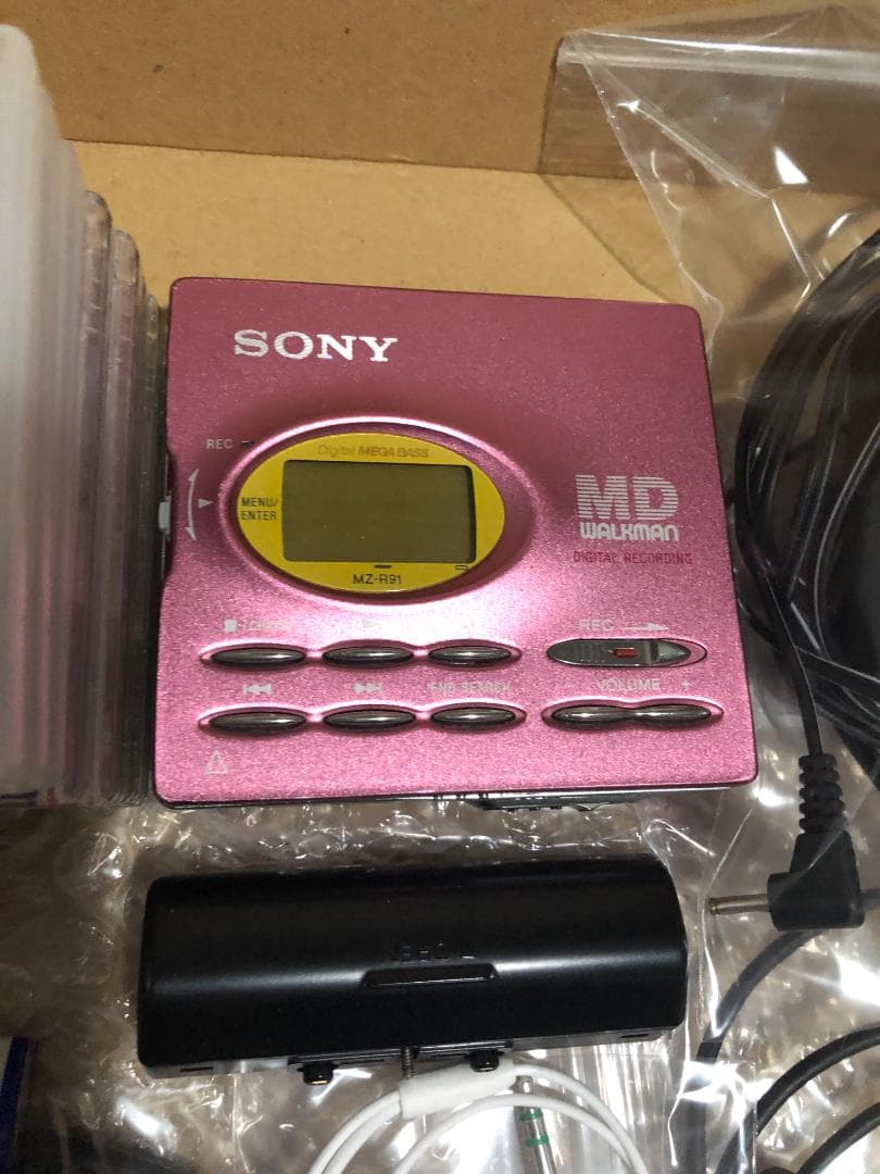 SONY MZ-R91 MDウォークマン　美品　動作良好♬　再生・録音できます