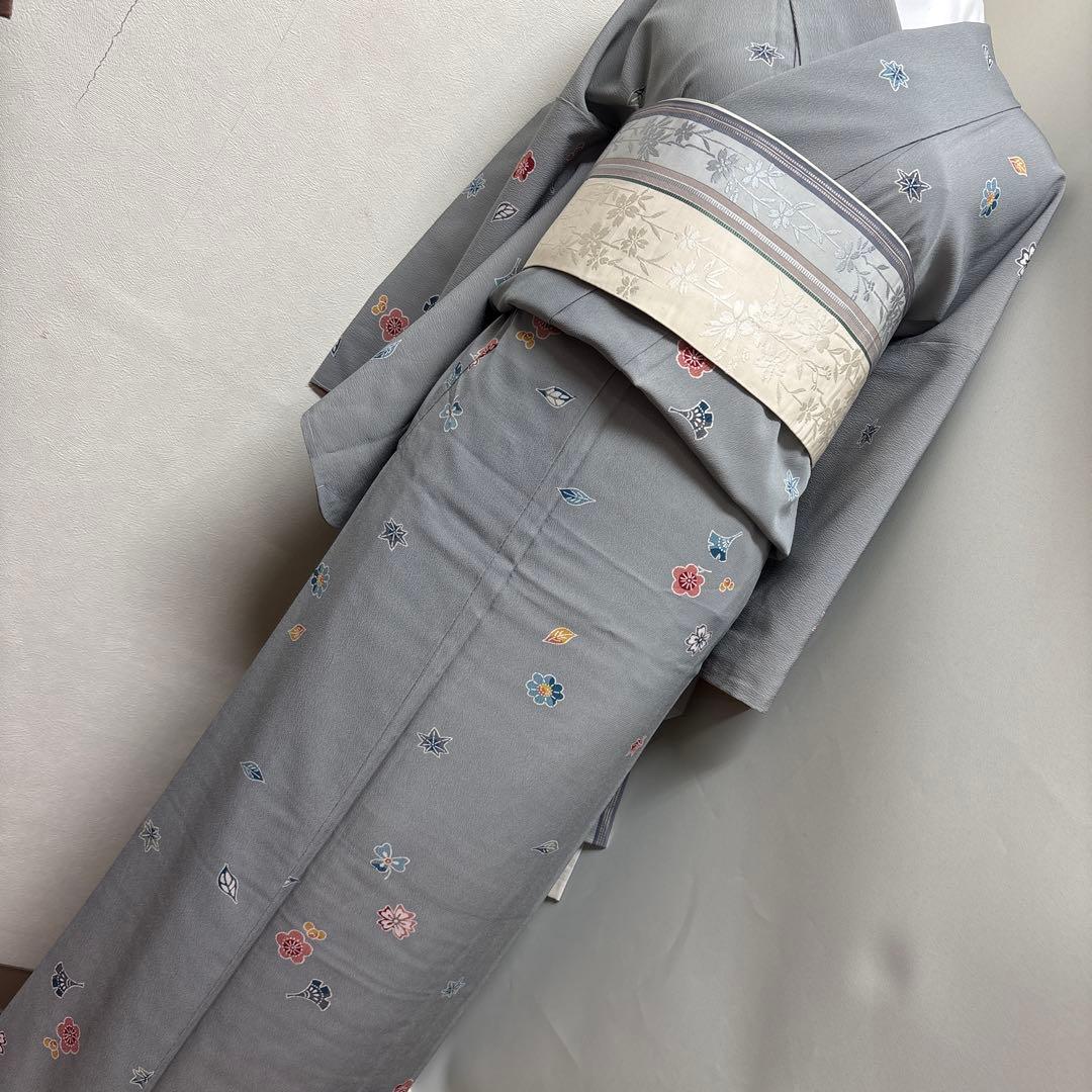 洗えるお着物 さんび 小紋 未使用