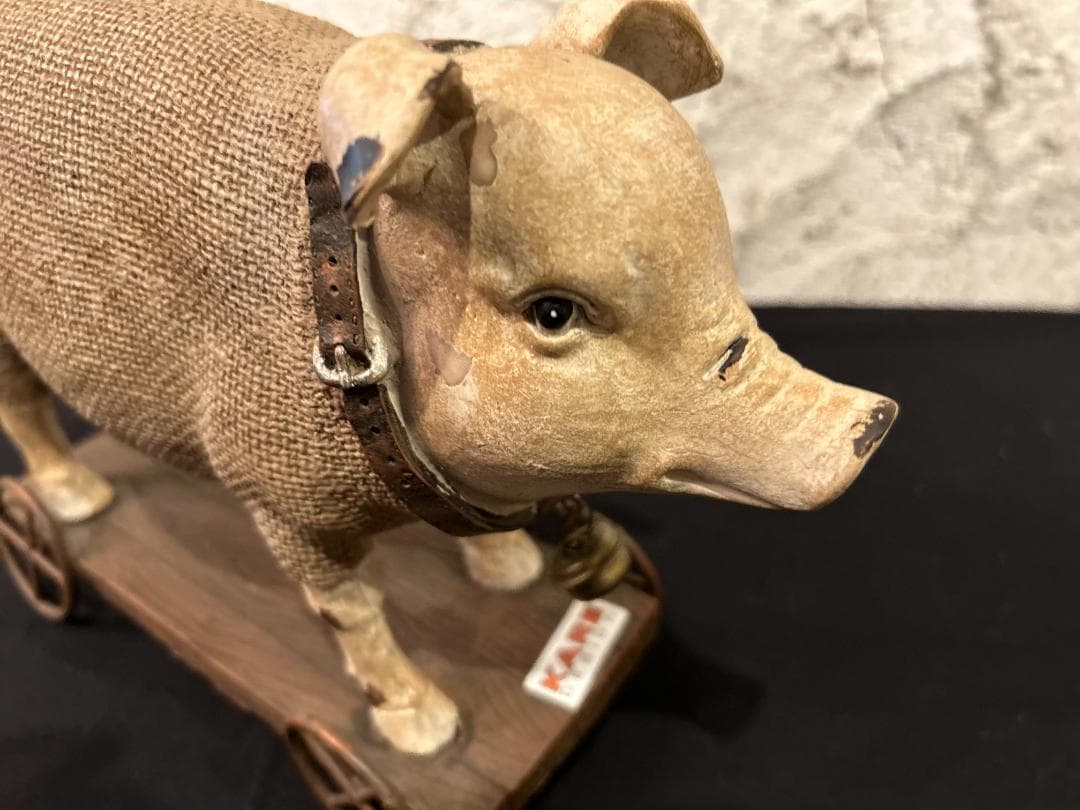 【廃番】KARE / カレ｜Pig On Wheels デコフィギュア｜豚 荷車
